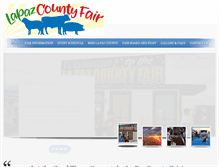 Tablet Screenshot of lapazcountyfair.org